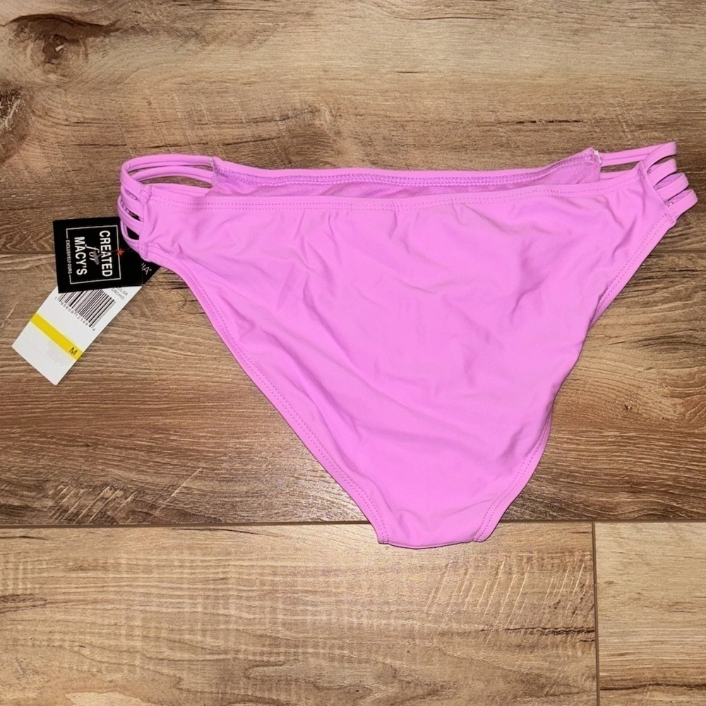 Women Plain Strappy Bikini Bottom | Orchid​ | M | NWT - Picture 5 of 5